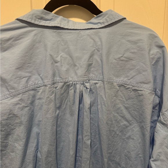 Maeve by Anthropologie Light Blue Button Up Shirt Dress Size 3X - Picture 9 of 13